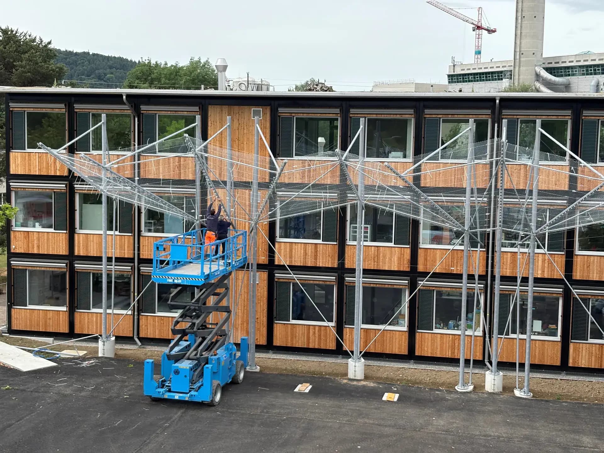 Ballfang Auzelg Bauphase 3