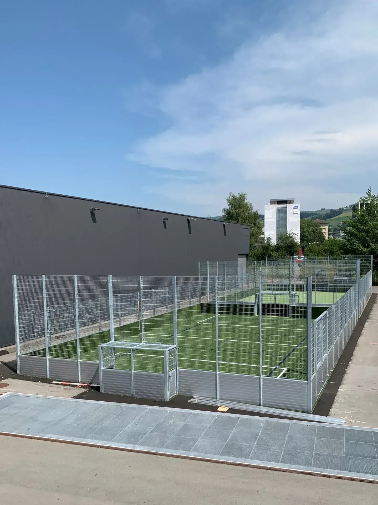 Multifunktionsanlage Arenaplatz, Zug, Referenzprojekt der Walter Zäune AG