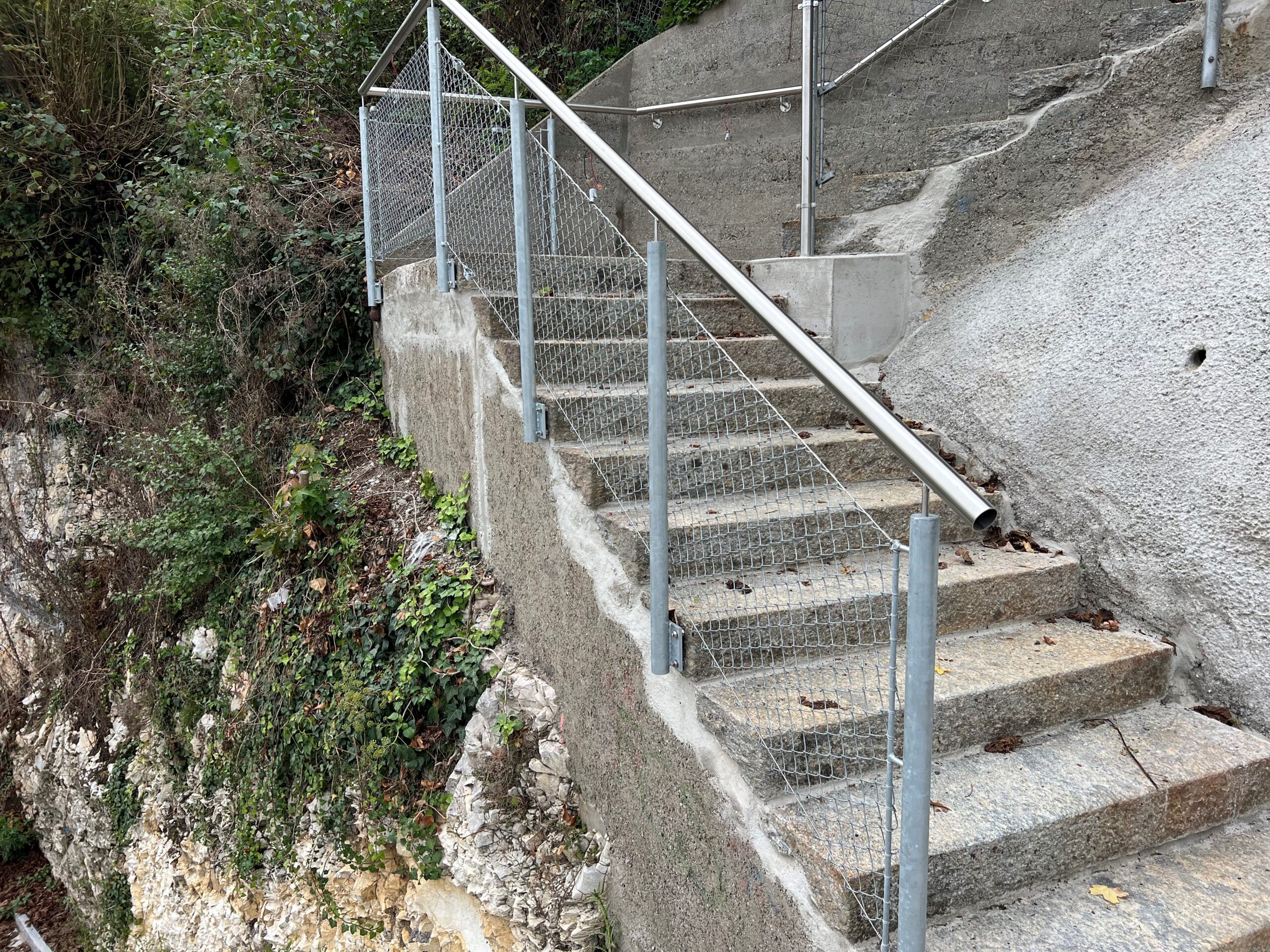 Treppe am Fels