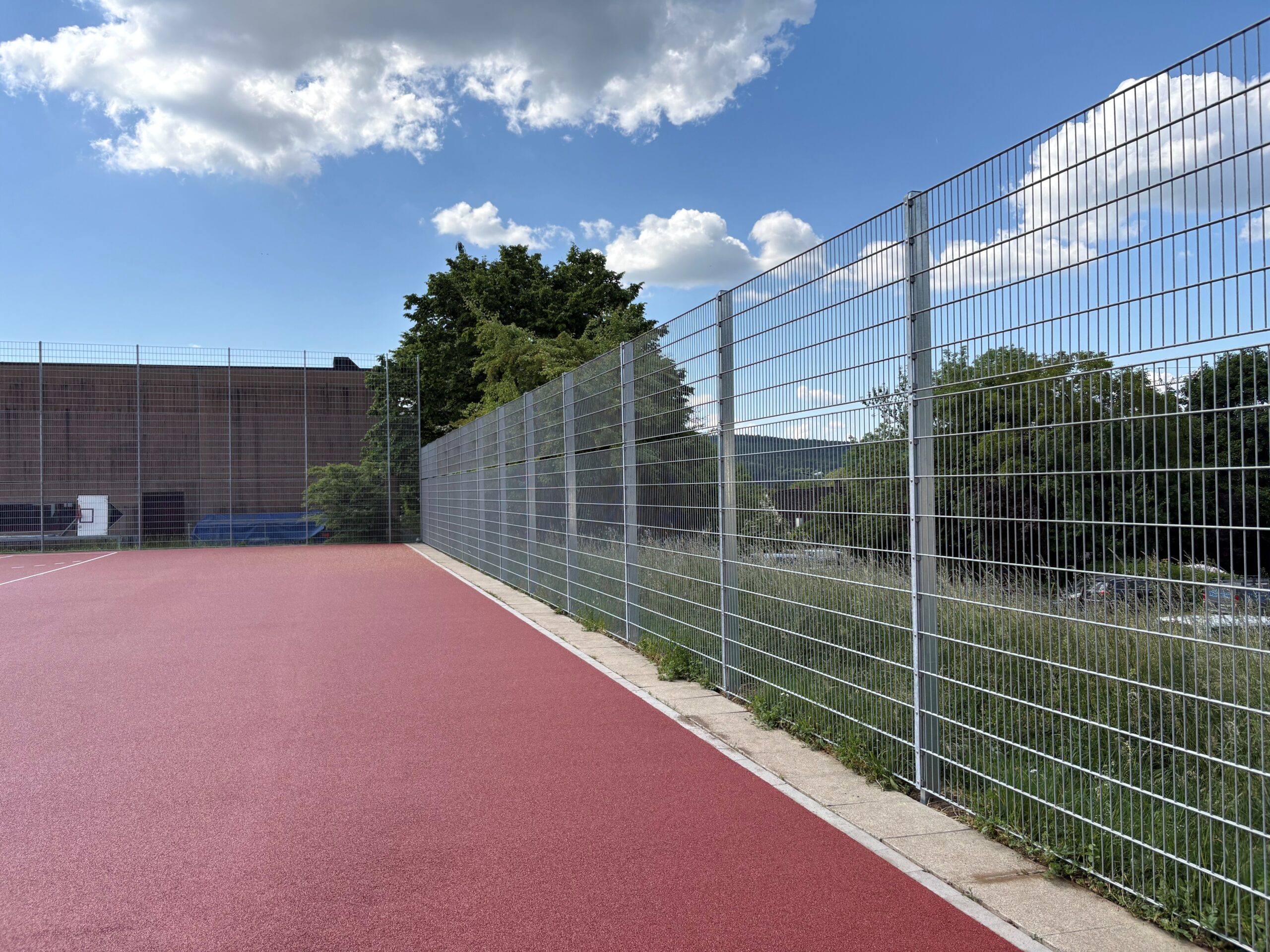 Ballfang roter Platz Seite